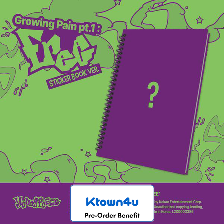 **[Pre-Order] Young Posse - EP 4th "Growing Pain pt.1 : FREE" +Special Gift (Sticker Book Ver.)