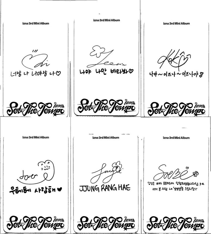 IZNA "SET THE TEMPO" - Official Photocard (POSTCARD Ver.) [26.06.09]