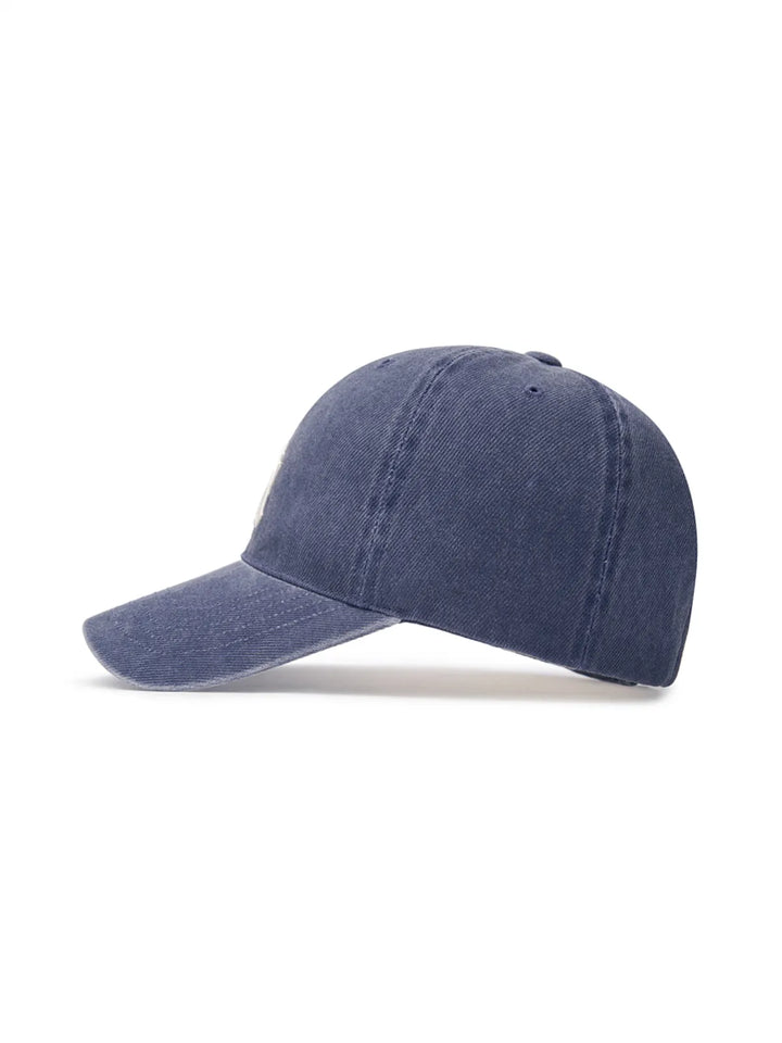 ** [Pre-Order] AESPA - Wearing KARINA Basic Washing Unstruck Ball Cap NY (Navy)