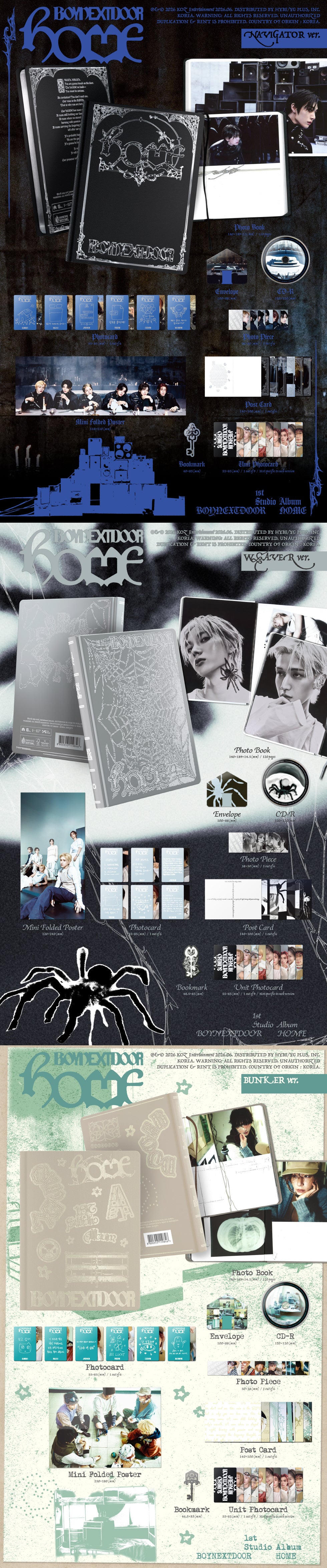 B2B] BOYNEXTDOOR - 1st Studio Album [HOME] (Random Photobook Ver