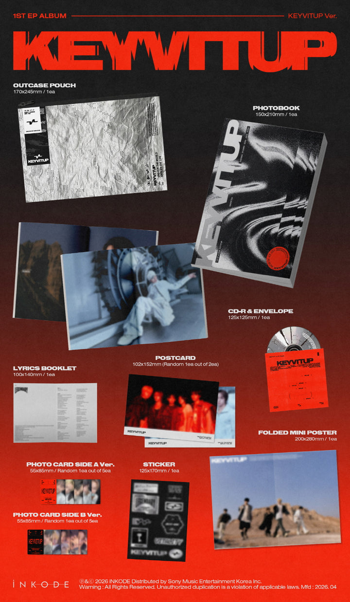 [B2B] KEYVITUP (키빗업) - EP Vol. 1 [KEYVITUP] (Random Ver. of 2) / [쇼핑몰] KEYVITUP (키빗업) - EP 1집 [KEYVITUP] 2종 중 랜덤