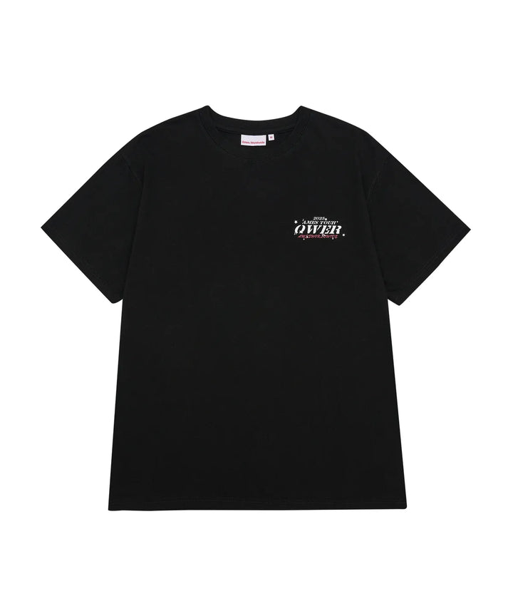 **QWER -Ames-Worldwide QWER WORLD TOUR TEE BLACK