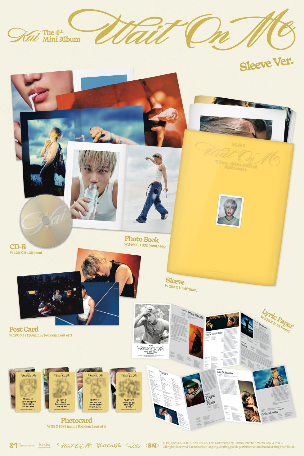 [SOLD OUT] 카이 (KAI) - 미니 4집 [Wait On Me] (Sleeve Ver.)