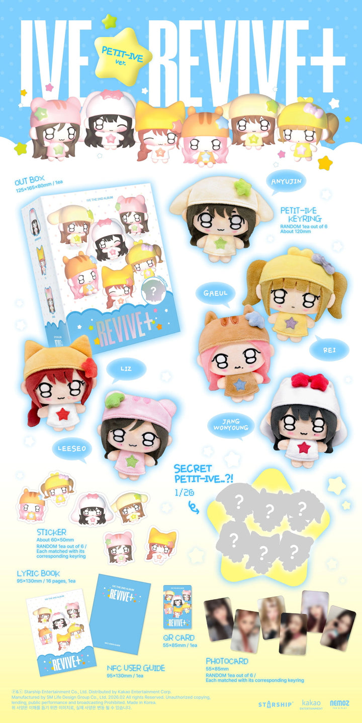 [B2B] IVE - 2nd Album [REVIVE+] (Petit-Ive Ver.) (Limited Edition) / [쇼핑몰] 아이브 (IVE) - 2집 [REVIVE+] (PETIT-IVE ver.) (한정반)(개봉)