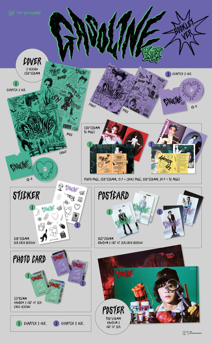 [SOLD OUT] 키 (Key) - 2집 [Gasoline] Booklet Ver
