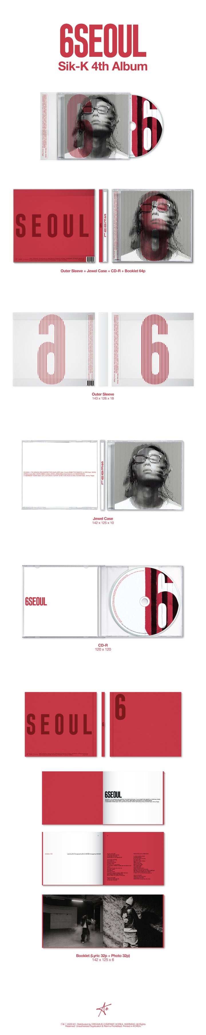 [SOLD OUT]  [쇼핑몰]  식케이 (Sik-K) - 정규앨범 4집 [6SEOUL]