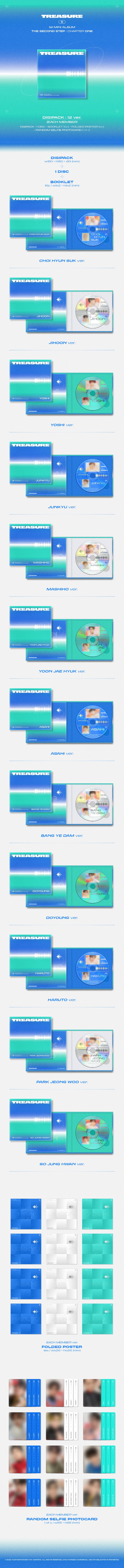 [B2B] TREASURE - 1st Mini Album [THE SECOND STEP : CHAPTER ONE] (Digipack Ver.) / TREASURE (트레저) - 1st MINI ALBUM [THE SECOND STEP : CHAPTER ONE] (DIGIPACK ver.)