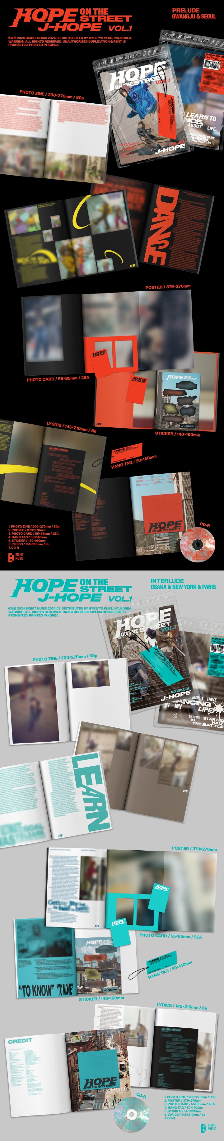 [SOLD OUT] 제이홉 (J-HOPE) - HOPE ON THE STREET VOL.1