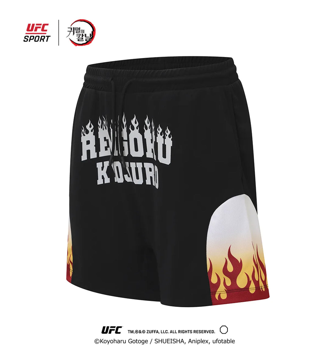 Demon Slayer: Kimetsu no Yaiba -Kyojuro Relaxed fit shorts Black