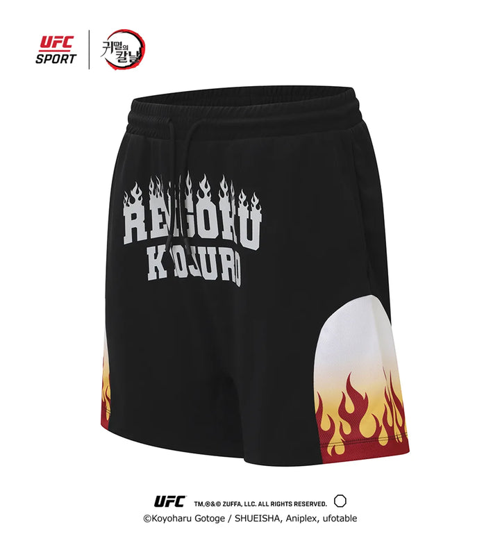 Demon Slayer: Kimetsu no Yaiba -Kyojuro Relaxed fit shorts Black