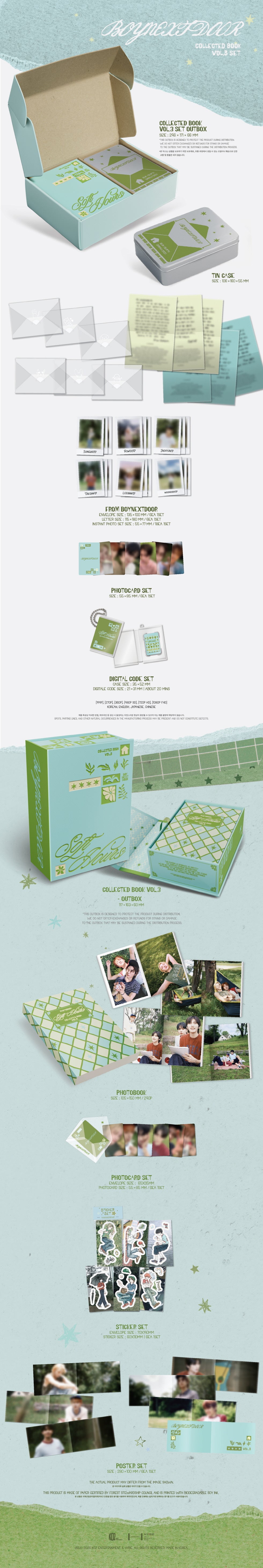 [SOLD OUT] [음반사 도매] 보이넥스트도어 (BOYNEXTDOOR) - COLLECTED BOOK VOL.3 SET