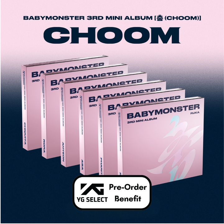 [PRE-ORDER] BabyMonster - 3rd Mini "Choom" (Jewel Ver.) + Pre-Order Benefit