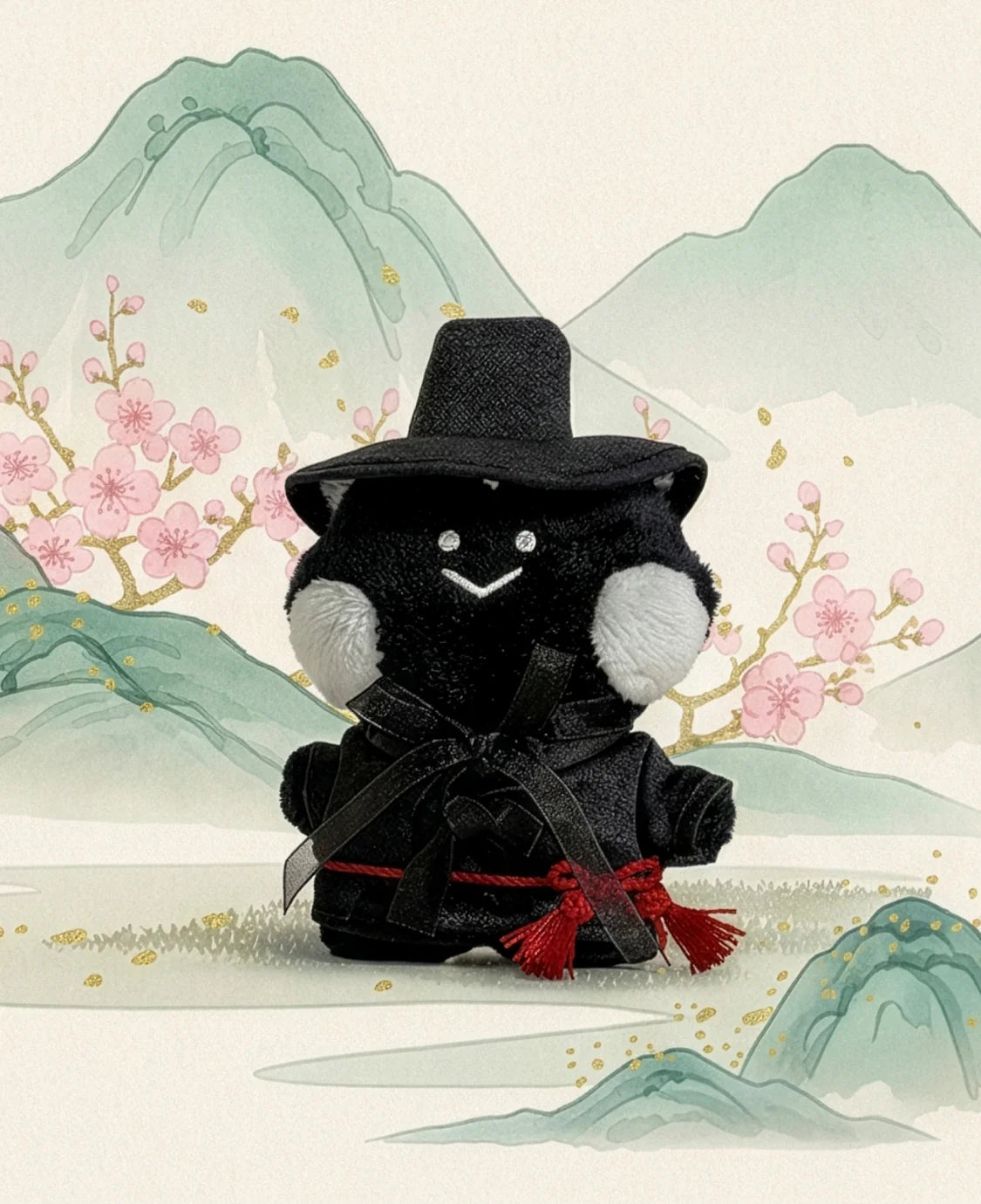 ** Line Friends Mini Lenny K-Souvenir Grim Reaper Doll Key Ring