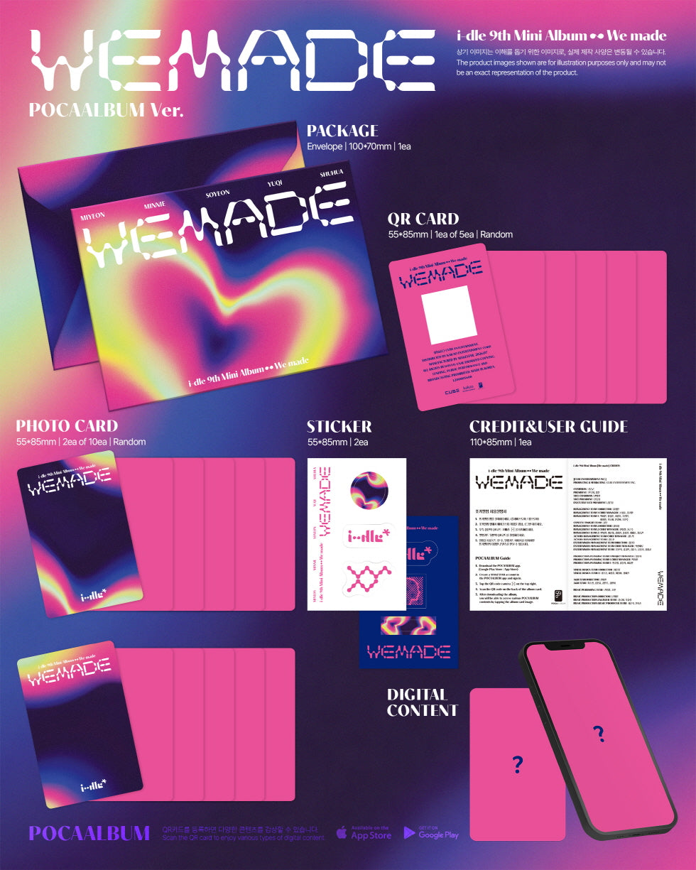 [B2B] i-dle (G)I-DLE - Mini Album Vol. 9 [We made] (POCAALBUM Ver.) / [쇼핑몰]i-dle (아이들) - 미니 9집 [We made] (POCAALBUM Ver.)