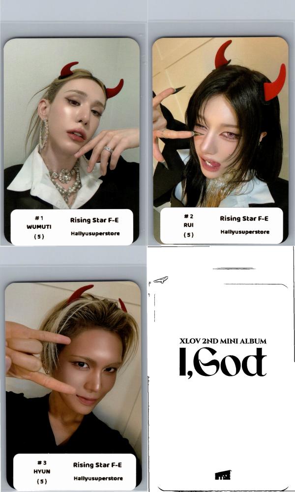 XLOV "I,God" - Rising Star Fansign Event Photocard [26.06.10]