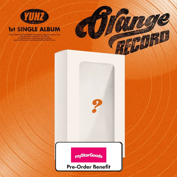 [Pre-Order] YUHZ - 1st Single Album [Orange Record] (RECORD ver.) + Pre-Order Benefit (Choose Version)
