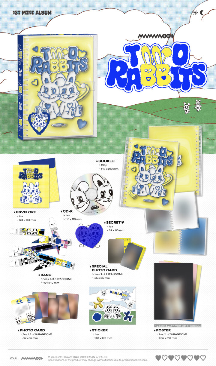 [SOLD OUT] 마마무+ (MAMAMOO+) - TWO RABBITS (1ST 미니앨범)