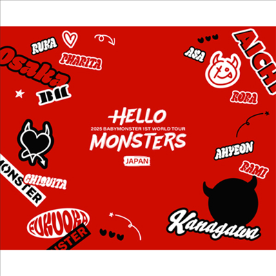 [Pre-Order] BABYMONSTER  - 1st World Tour "Hello Monsters" In Japan ~2025.04.13 K-Arena Yokohama~ (Blu-ray)(Limited)