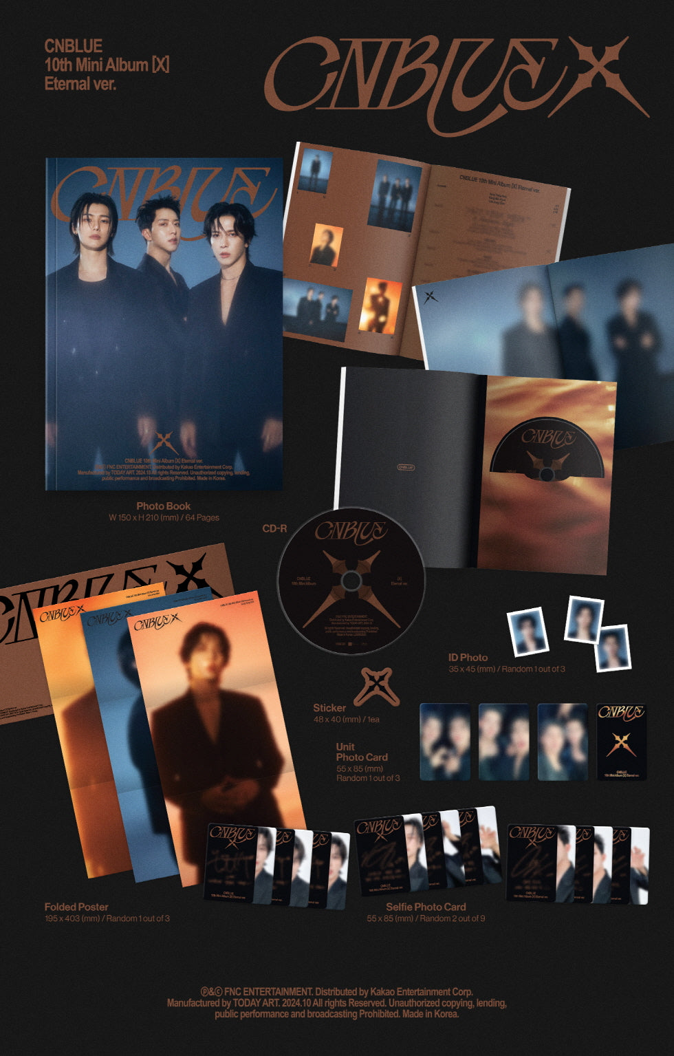 [B2B] CNBLUE - 10th Mini Album [X] / 씨엔블루 (CNBLUE) - 미니 10집 [X]