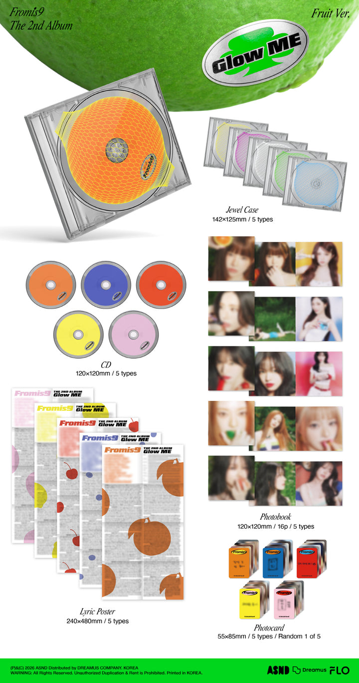 [B2B] 2nd Regular Album Vol. 2 - Glow ME (Fruit Ver.) (Random Ver. of 5 Types Included) / [쇼핑몰] 정규앨범2집_Glow ME  (Fruit Ver.)