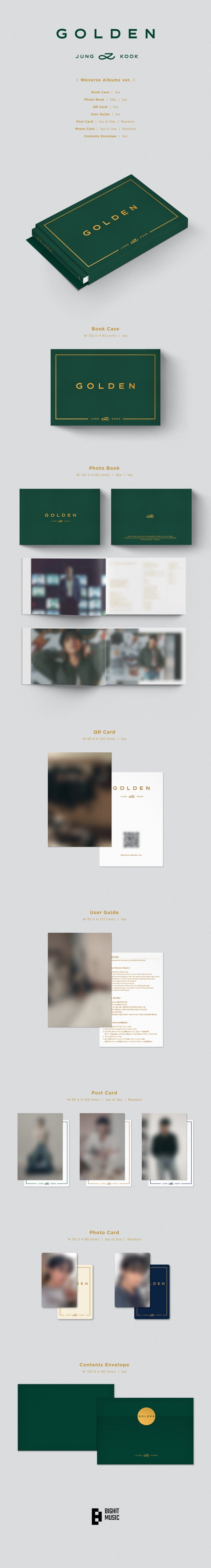 [B2B] Jung Kook - GOLDEN (Weverse Albums Ver.) / 정국 - GOLDEN (Weverse Albums ver.)