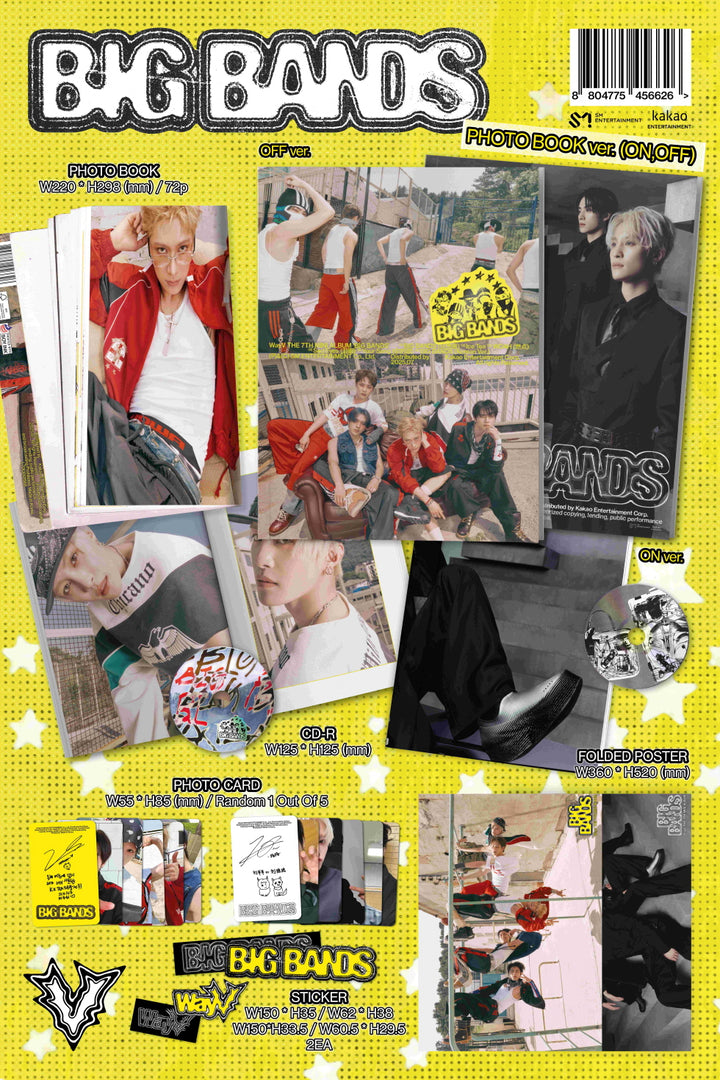 [SOLD OUT] [인터아시아특전포카1종 포함] 웨이션브이 (WayV) - 미니 7집 [BIG BANDS] (PHOTO BOOK Ver.)