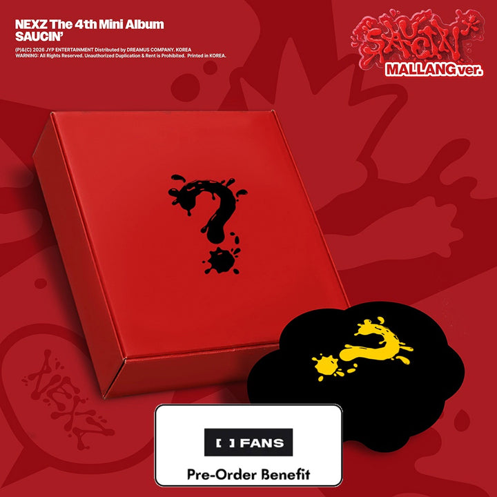 [Pre-Order] NEXZ - 4th Mini Album [SAUCIN] (MALLANG Ver.) + Pre-Order Benefit (Choose Version)