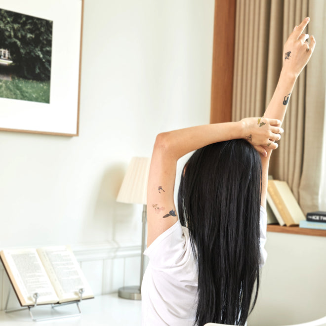 ** Tattoo stickers in the traditional Korean style of painting