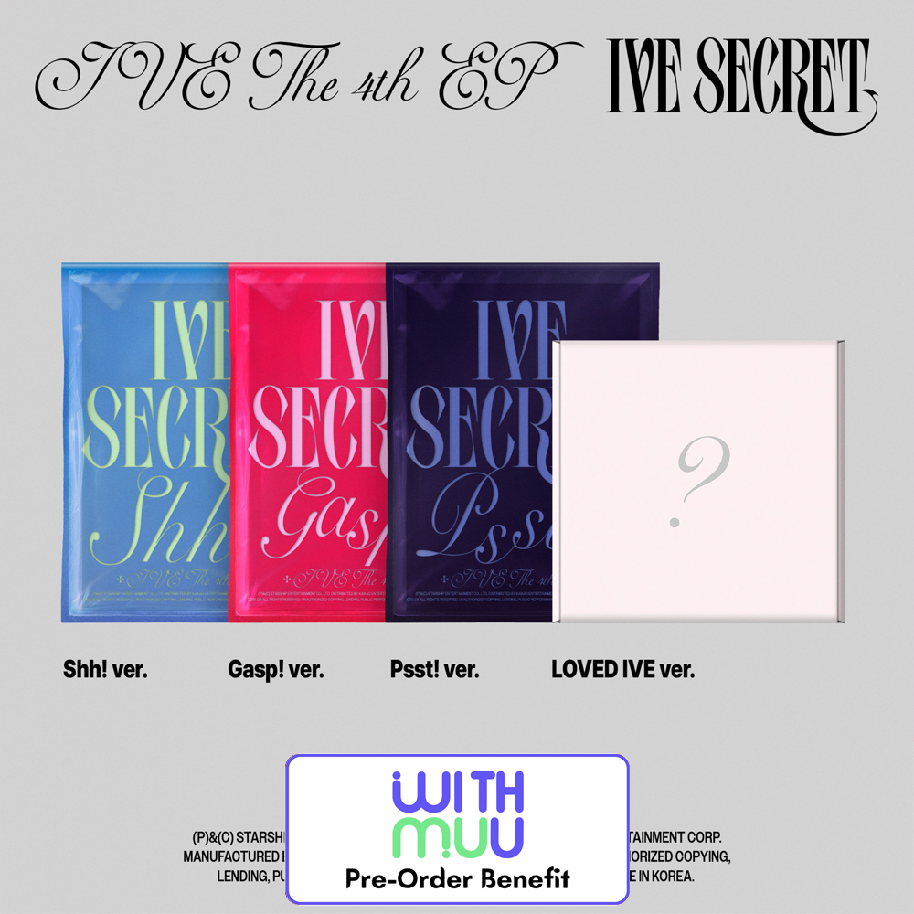 [Pre-Order] IVE - IVE THE 4th EP IVE SECRET +Pre-Order Benefit (VER SET / LOVED IVE Ver. Random)