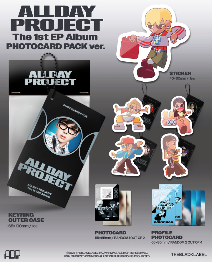 [B2B] ALLDAY PROJECT - EP 1st Album [ALLDAY PROJECT] Photocard Pack Ver. / [쇼핑몰]올데이 프로젝트 (ALLDAY PROJECT) - EP 1집 [ALLDAY PROJECT] PHOTOCARD PACK ver.