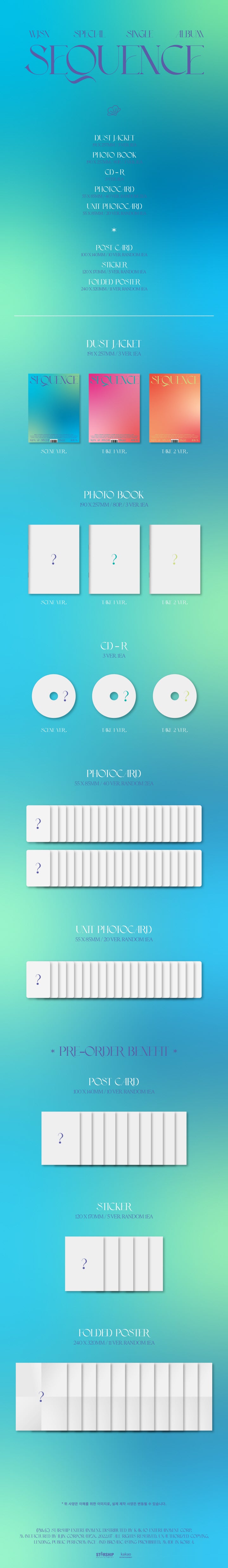 [B2B] WJSN (우주소녀) - Special Single Album [Sequence] / 우주소녀 - 스페셜 싱글앨범 [Sequence]