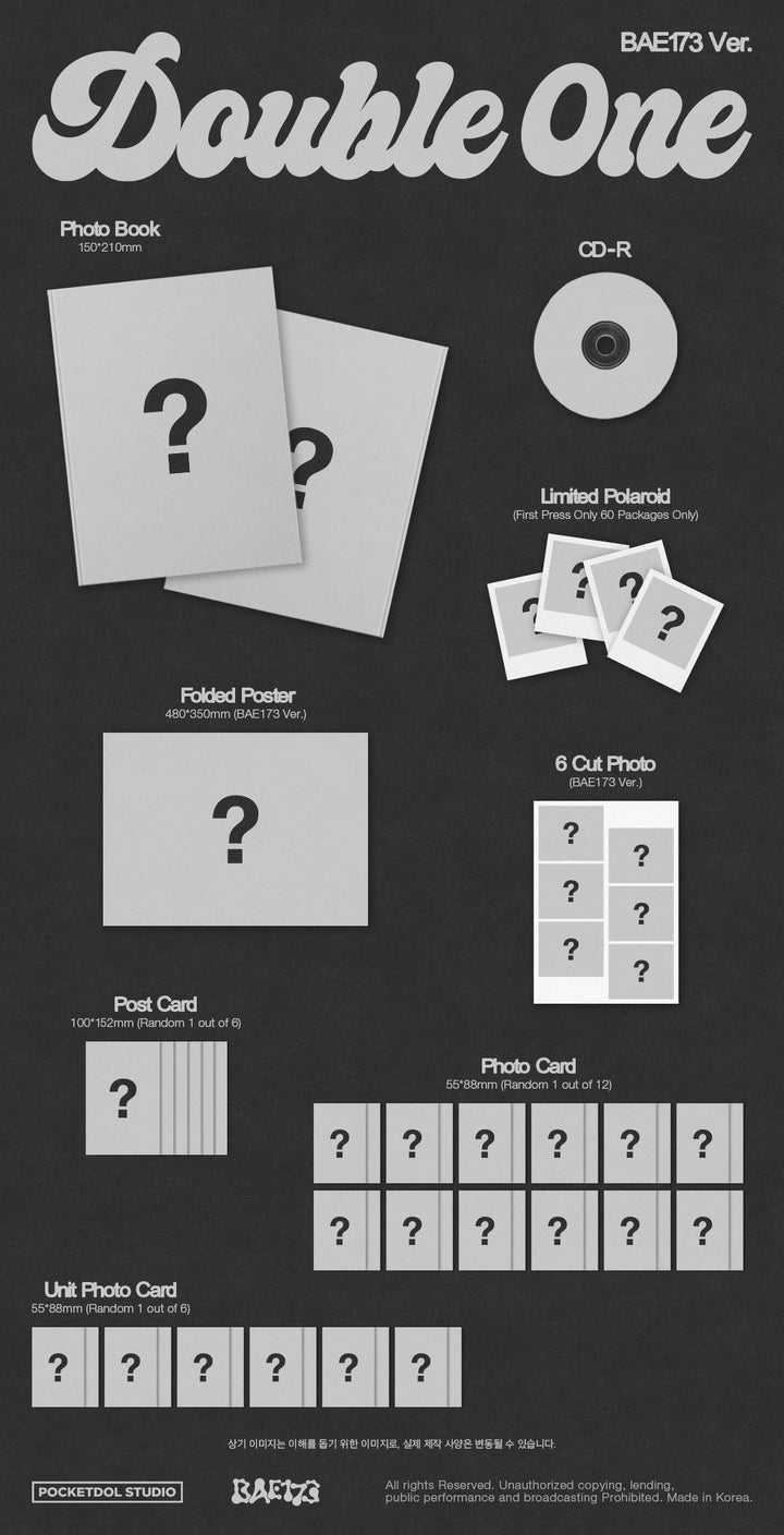 [B2B] Double 0ne (더블원) - 1st Mini Album [Xpert] (BAE173 ver.) / Double 0ne (더블원) - 미니 1집 [Xpert] (BAE173 ver.)