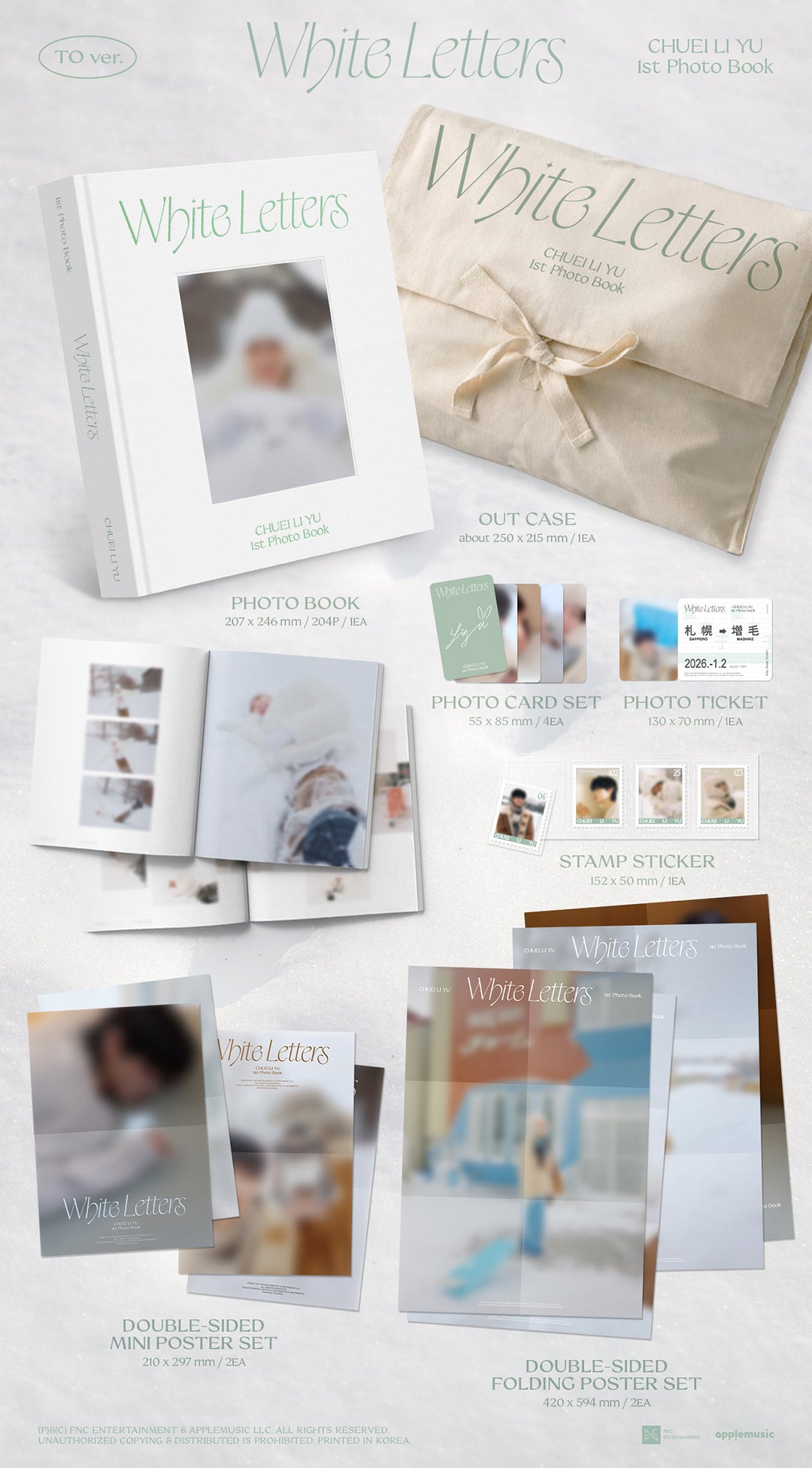 [B2B] CHUEI LI YU - 1st PHOTO BOOK [WHITE LETTERS] (TO ver.) / [쇼핑몰] 최립우 (CHUEI LI YU) - 1st PHOTO BOOK [WHITE LETTERS] (TO ver.)