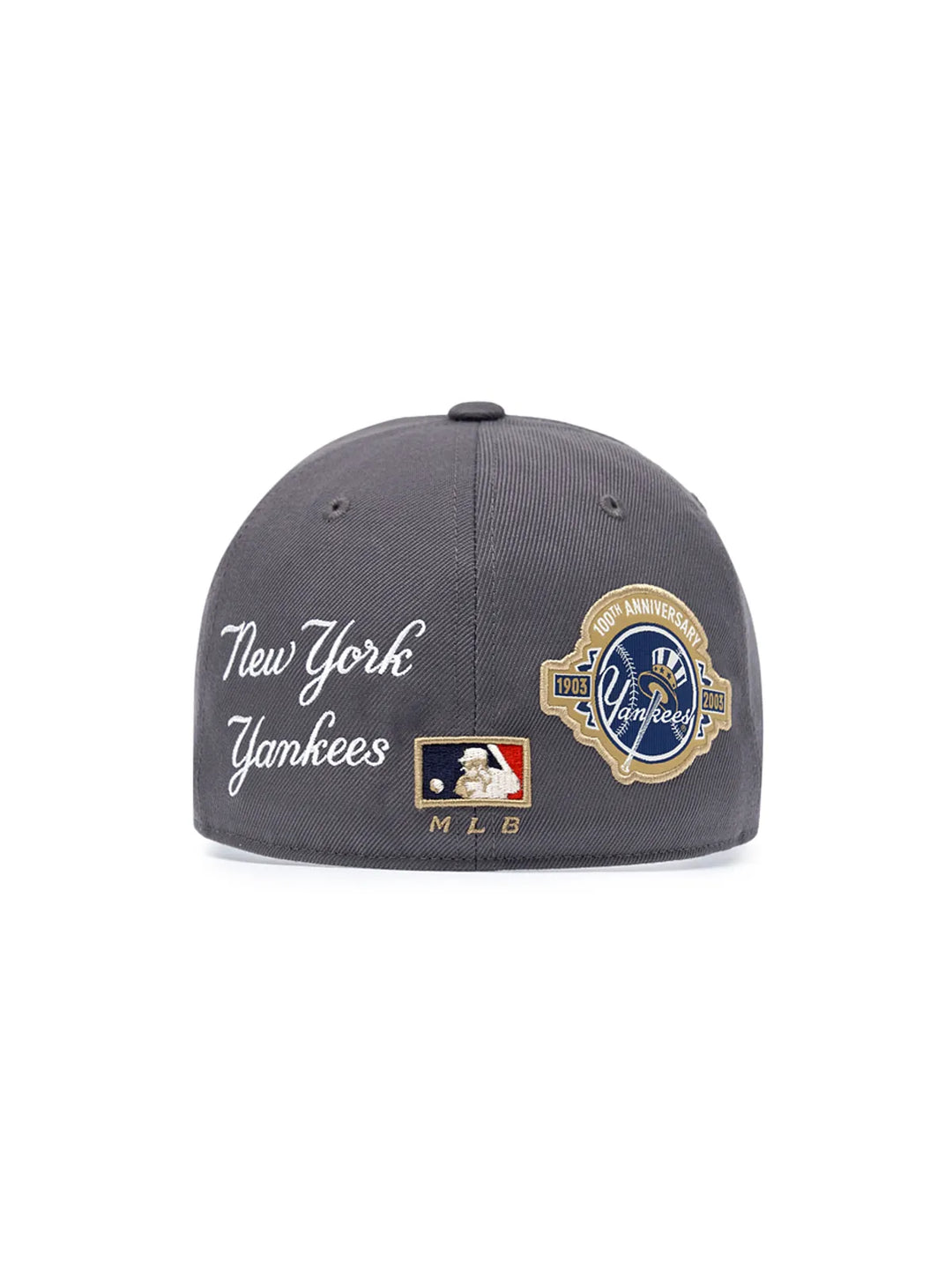 ** [Pre-Order] AESPA - Wearing KARINA MLB Signature Patch Structure Ball Cap LA (Charcoal Grey)