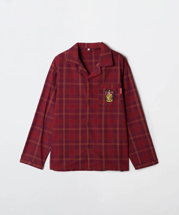 **[Pre-Order]  Harry James Potter - flannel pajamas (BURGUNDY)