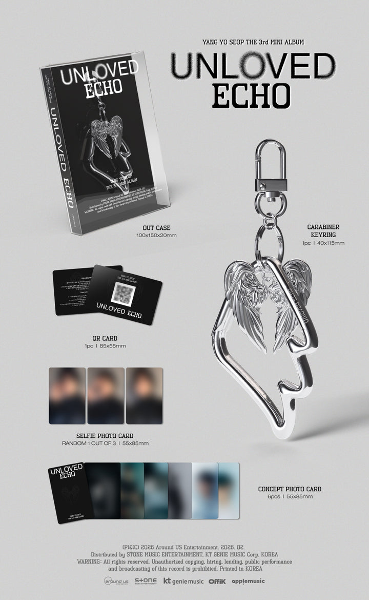 [B2B] YANG YOSEOP - Vol. 3 [Unloved Echo] (Platform Ver.) / [쇼핑몰] 양요섭 - 미니 3집 [Unloved Echo] (Platform ver.)