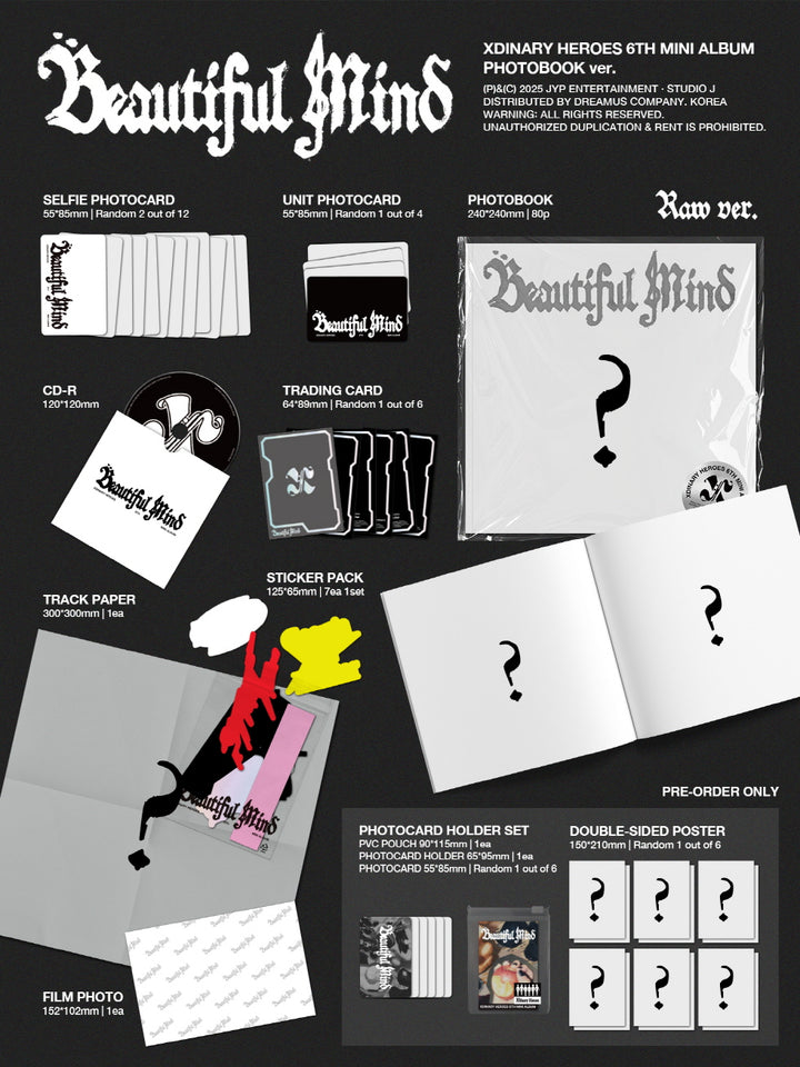 [B2B] Xdinary Heroes - 6th Mini Album [Beautiful Mind] / 엑스디너리 히어로즈 (Xdinary Heroes) - 미니 6집 [Beautiful Mind]