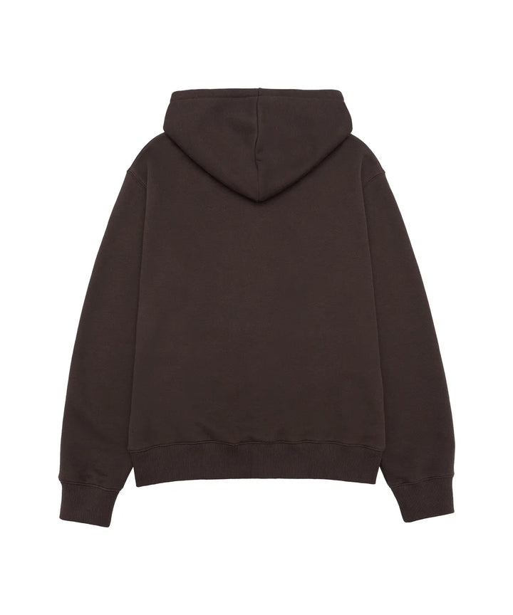 **QWER -Ames-Worldwide  QWER NUMBERING HOODIE ZIP-UP BROWN