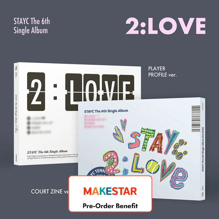 [Pre-Order] STAYC -  6th Single Album "2:LOVE" [Photobook Ver.] + Pre-Order Benefit (Choose Version)