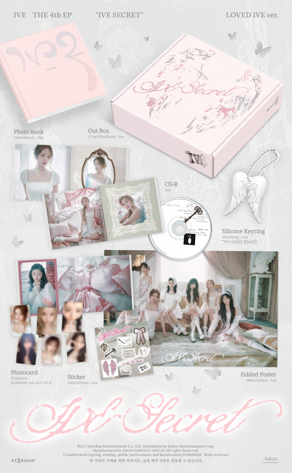 [B2B] IVE - Vol. 4 [IVE SECRET] (LOVED IVE Ver. Limited Edition) / 아이브 (IVE) - 미니 4집 [IVE SECRET] (LOVED IVE ver.) 한정반