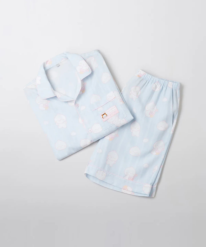 **[Pre-Order] SPAO & MONMUNGCHI X & MUSINSA 25SS SUMMER NIGHT COLLECTION [Short-sleeved pajamas]