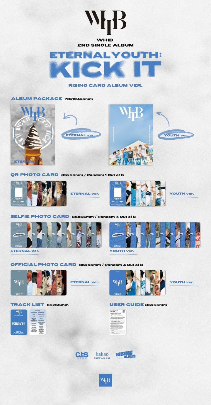 [SOLD OUT] WHIB(휘브) - 싱글 2집 [ETERNAL YOUTH : KICK IT] (RISING VER.)