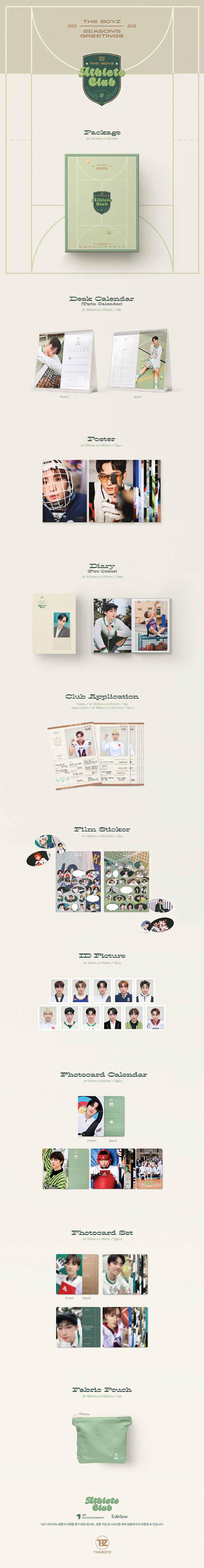 [SOLD OUT] [쇼핑몰] 더보이즈 (THE BOYZ) - THE BOYZ 2022 Season’s Greetings [Athlete Club]