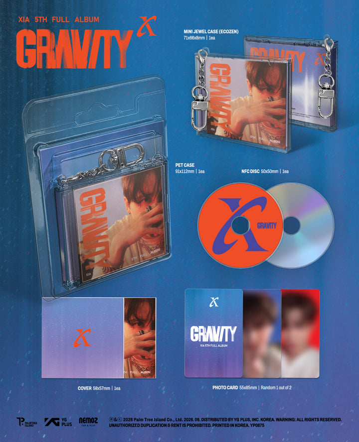 [SOLD OUT] [쇼핑몰]  김준수 - 5th FULL ALBUM [GRAVITY] KEYRING Ver. (Limited Edition)