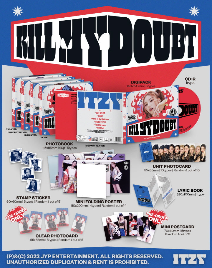 [SOLD OUT] 있지 (ITZY) - KILL MY DOUBT (DIGIPACK)