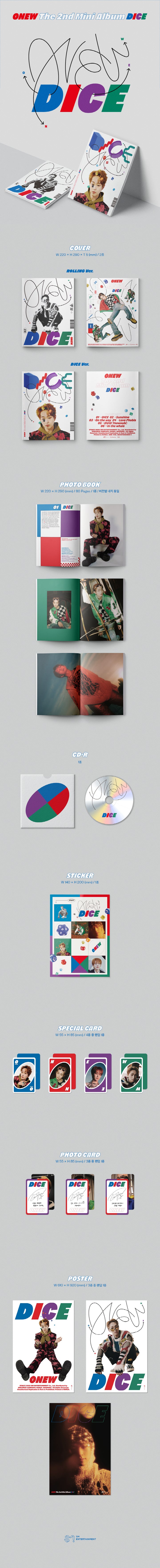 [SOLD OUT] 온유 - DICE (2ND 미니앨범) Photo Book Ver
