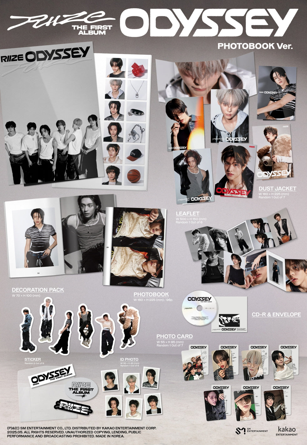 [B2B] RIIZE - Vol. 1 [ODYSSEY] (PHOTOBOOK Ver.) / 라이즈 RIIZE - 정규 1집 [ODYSSEY] (PHOTOBOOK Ver.)