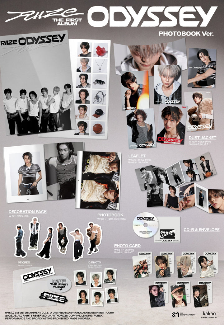 [B2B] RIIZE - Vol. 1 [ODYSSEY] (PHOTOBOOK Ver.) / 라이즈 RIIZE - 정규 1집 [ODYSSEY] (PHOTOBOOK Ver.)