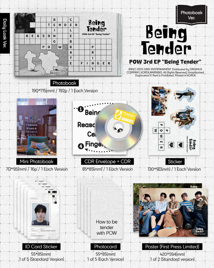 [B2B] POW (파우) - Mini Album Vol. 3 [Being Tender] / POW (파우) - 미니3집 [Being Tender]