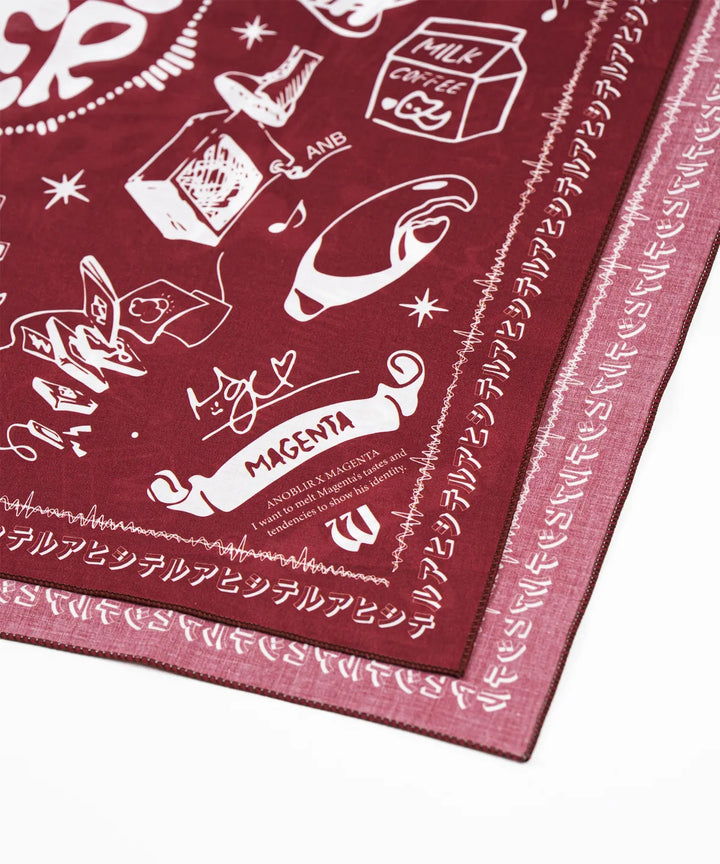 **QWER -[Anobliere x QWER Magenta] Basist bandana (Red)